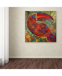 Oxana Ziaka 'Toucan Deco' Canvas Art - 35" x 35" x 2"