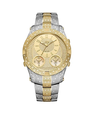 Jbw Men's Jet Setter Iii Diamond (1 ct.t.w.) Stainless Steel Watch