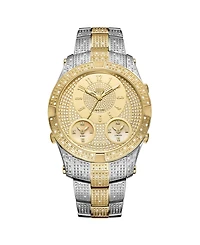Jbw Men's Jet Setter Iii Diamond (1 ct.t.w.) Stainless Steel Watch