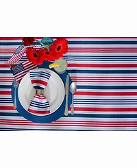 Patriotic Stripe Outdoor Table Runner 14" X 108"