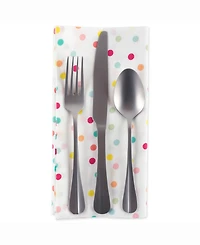 Multi Polka Dots Print Napkin Set of 6