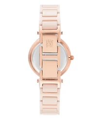 Anne Klein Genuine Mother of Pearl Dial with Cubic Zirconia Crystals Watch