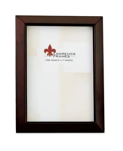 Lawrence Frames Walnut Wood Picture Frame - Estero Collection - 5" x 7"