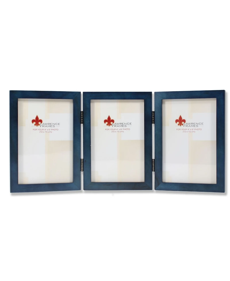 Lawrence Frames Hinged Triple Wood Picture Frame - Gallery Collection