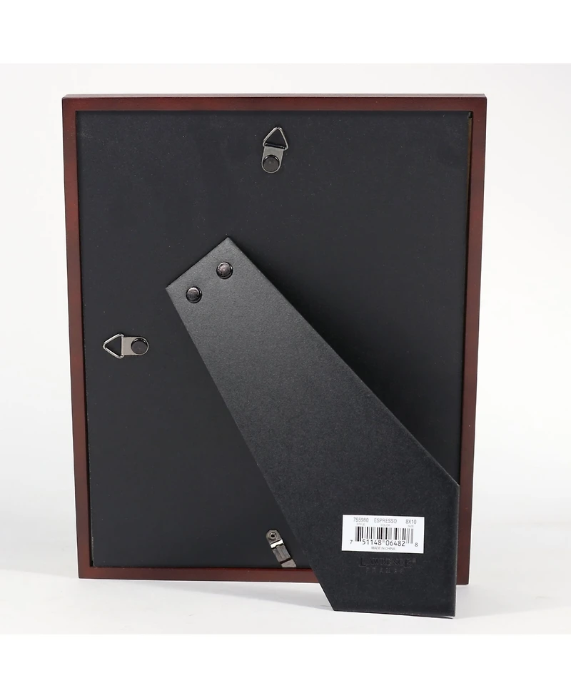 Lawrence Frames 755980 Espresso Wood Picture Frame - 8" x 10"