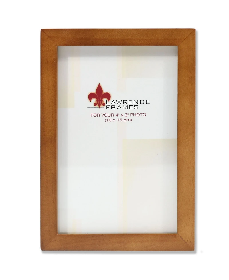 Lawrence Frames 766046 Nutmeg Wood Picture Frame - 4" x 6"
