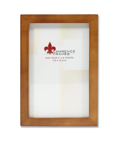 Lawrence Frames 766046 Nutmeg Wood Picture Frame - 4" x 6"