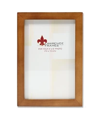 Lawrence Frames 766046 Nutmeg Wood Picture Frame - 4" x 6"