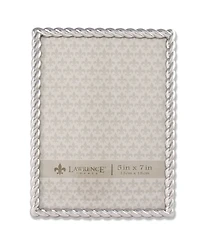 Lawrence Frames 710057 Silver Metal Rope Picture Frame - 5" x 7"