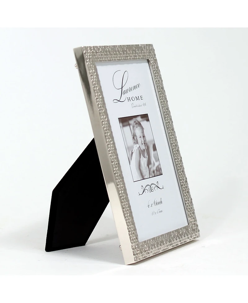 Lawrence Frames Silver Shimmer Metal Picture Frame - 4" x 6"