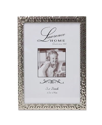 Lawrence Frames Silver Shimmer Metal Picture Frame - 5" x 7"