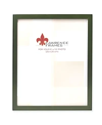 Lawrence Frames Green Wood Picture Frame - Gallery Collection - 8" x 10"