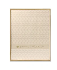 Lawrence Frames Simply Gold Metal Picture Frame - 8.5" x 11"