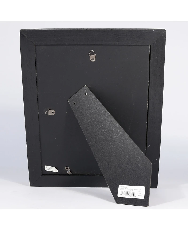 Lawrence Frames Durham Weathered Black Wood Picture Frame - 8" x 10"