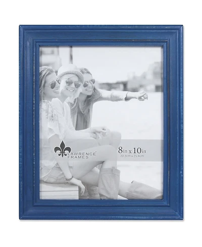 Lawrence Frames Durham Weathered Navy Blue Wood Picture Frame - 8" x 10"