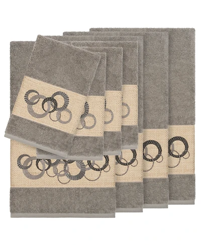 Linum Home Turkish Cotton Annabelle 8-Pc. Embellished Towel Set