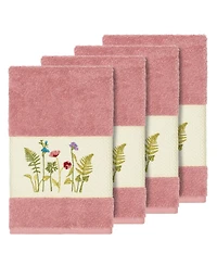 Linum Home Turkish Cotton Serenity 4-Pc. Embellished Hand Towel Set