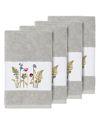 Linum Home Turkish Cotton Serenity 4-Pc. Embellished Hand Towel Set