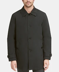 Cole Haan Men's Button-Front Water Resistant Rain Coat