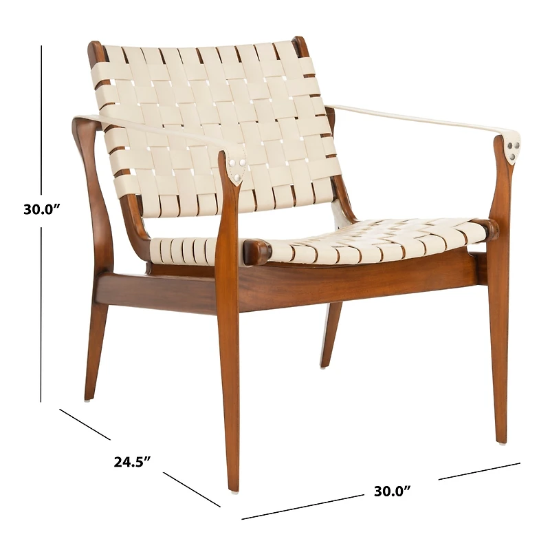 Dilan Leather Safari Chair