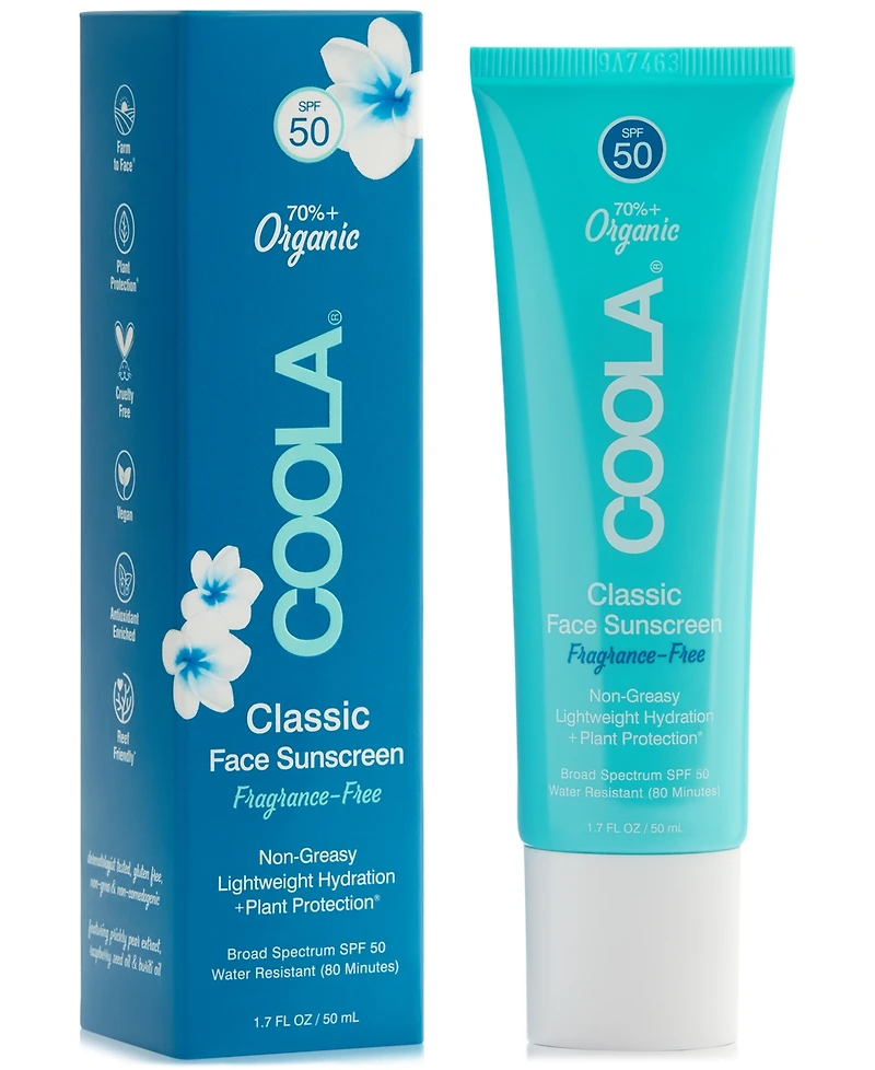 Coola Classic Face Sunscreen Spf 50, 1.7 oz.