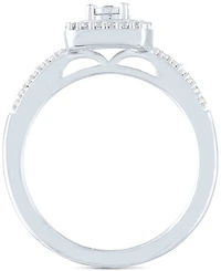 Diamond Bridal Set (1/4 ct. t.w.) in Sterling Silver