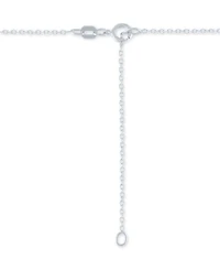 Diamond "Mom" Paw 18" Pendant Necklace (1/10 ct. t.w.) in Sterling Silver
