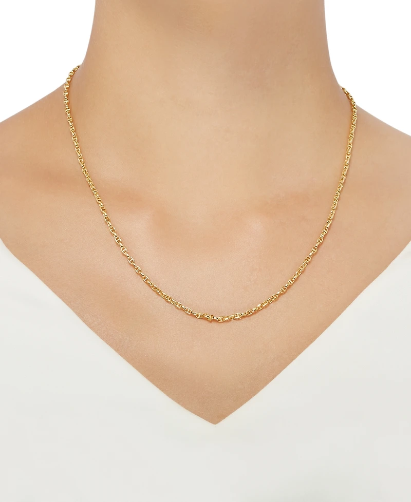 Italian Gold Anchor 20" Chain Necklace in 14k Gold