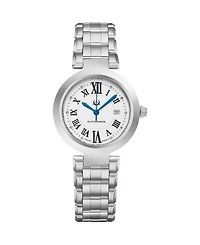 Alexander Watch A203B-01, Ladies Quartz Date Watch with Stainless Steel Case on Stainless Steel Bracelet