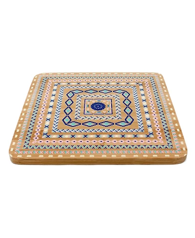 BergHOFF Bamboo Multi-Colored Trivets, Set Of 4