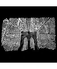 La Pop Art Mens Word T-Shirt - Brooklyn Bridge