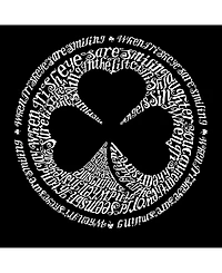 La Pop Art Mens Word T-Shirt - Irish Eyes Clover