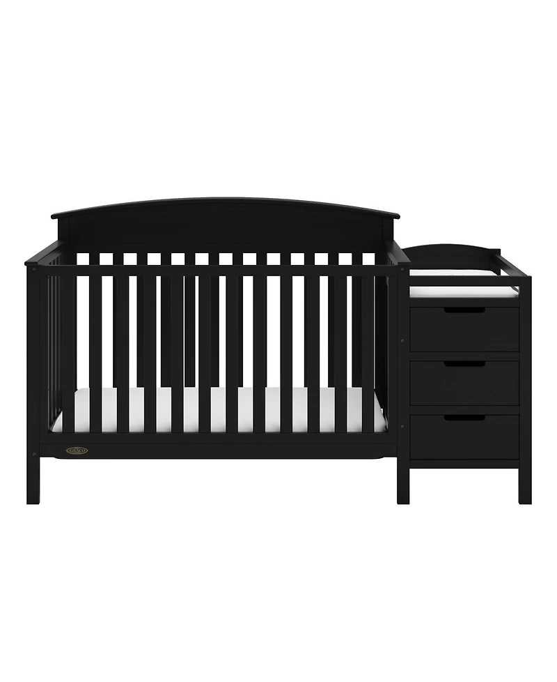 Graco Benton 4-in-1 Convertible Crib and Changer (Pebble Gray)