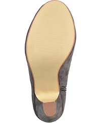 Journee Collection Women's Piper Cagey Upper Round Toe Dress Shooties