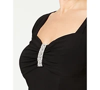R & M Richards Cold-Shoulder Gown