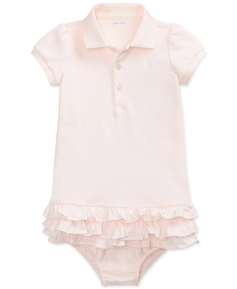 Polo Ralph Lauren Baby Girls Ruffled Trim Cupcake Dress