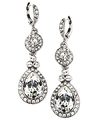 Givenchy Crystal Element Double Drop Earrings