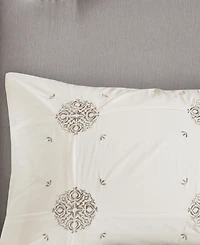 Madison Park Malia Embroidered Cotton 4-Pc. Duvet Cover Set