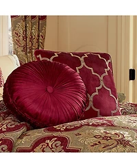 J Queen New York Maribella Tufted Decorative Pillow, 15" Round