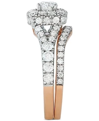 Diamond Halo Bridal Set (2 ct. t.w.) 14K White, Yellow or Rose Gold
