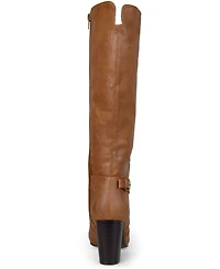 Journee Collection Women's Carver Block Heel Knee High Boots