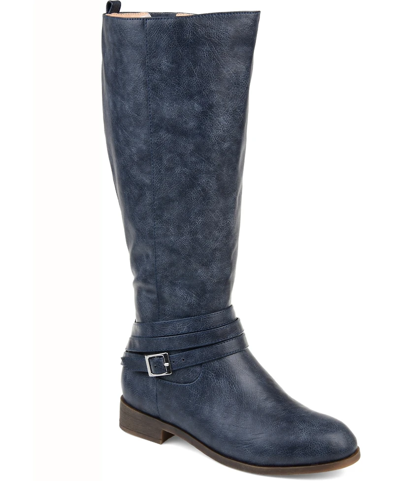 Journee Collection Women's Ivie Extra Wide Calf Knee High Riding Boots