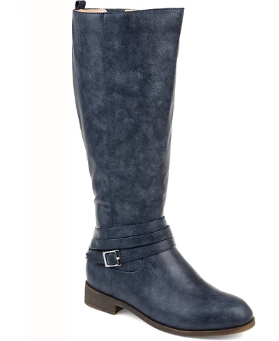 Journee Collection Women's Ivie Extra Wide Calf Knee High Riding Boots