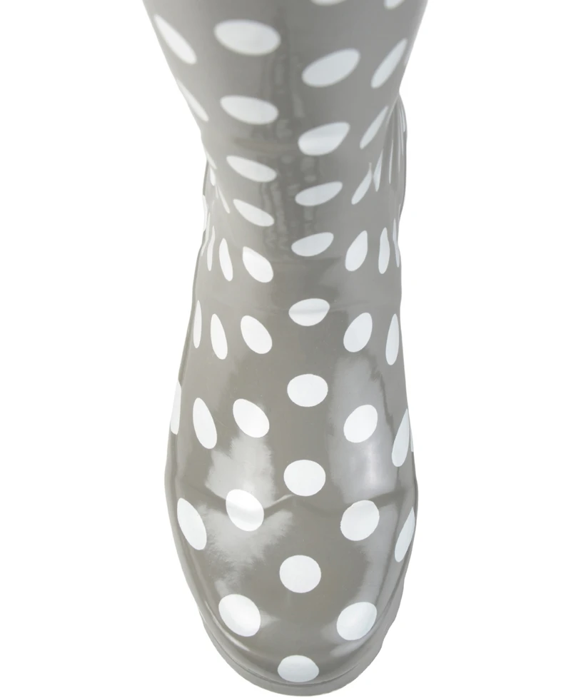 Journee Collection Women's Mist Pull On Lug Sole Rainboots