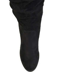 Journee Collection Women's Kaison Stacked Heel Over The Knee Boots
