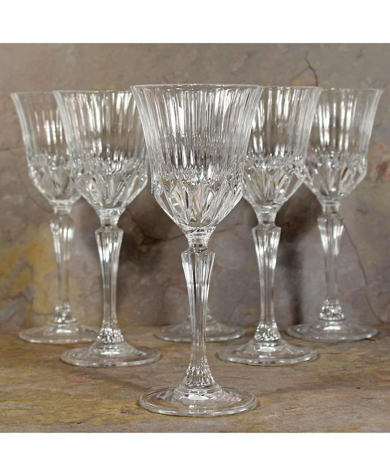 Lorren Home Trends Rcr Adagio Crystal Water Glasses, Set of 6