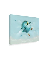 Peggy Harris 'Over The Rainbow Bird' Canvas Art - 19" x 14"