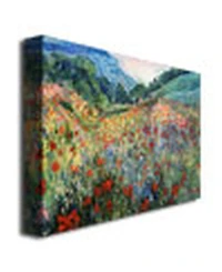 'Field of Wild Flowers' Canvas Art - 24" x 18"