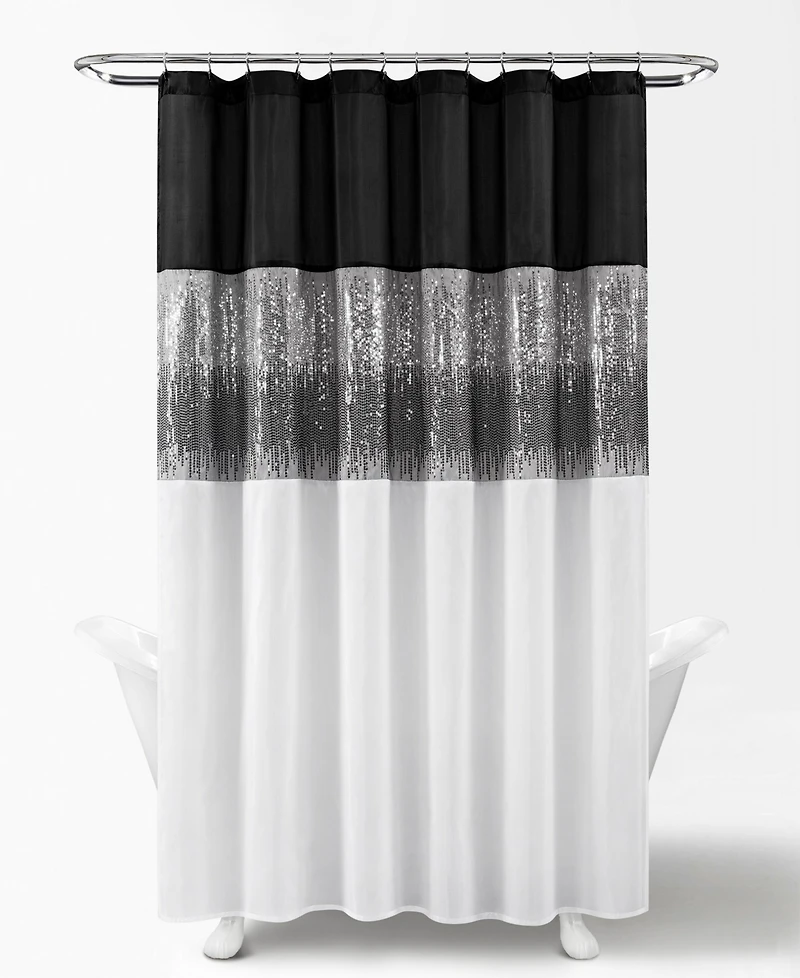 Lush Decor Night Sky Shower Curtain, 72" x