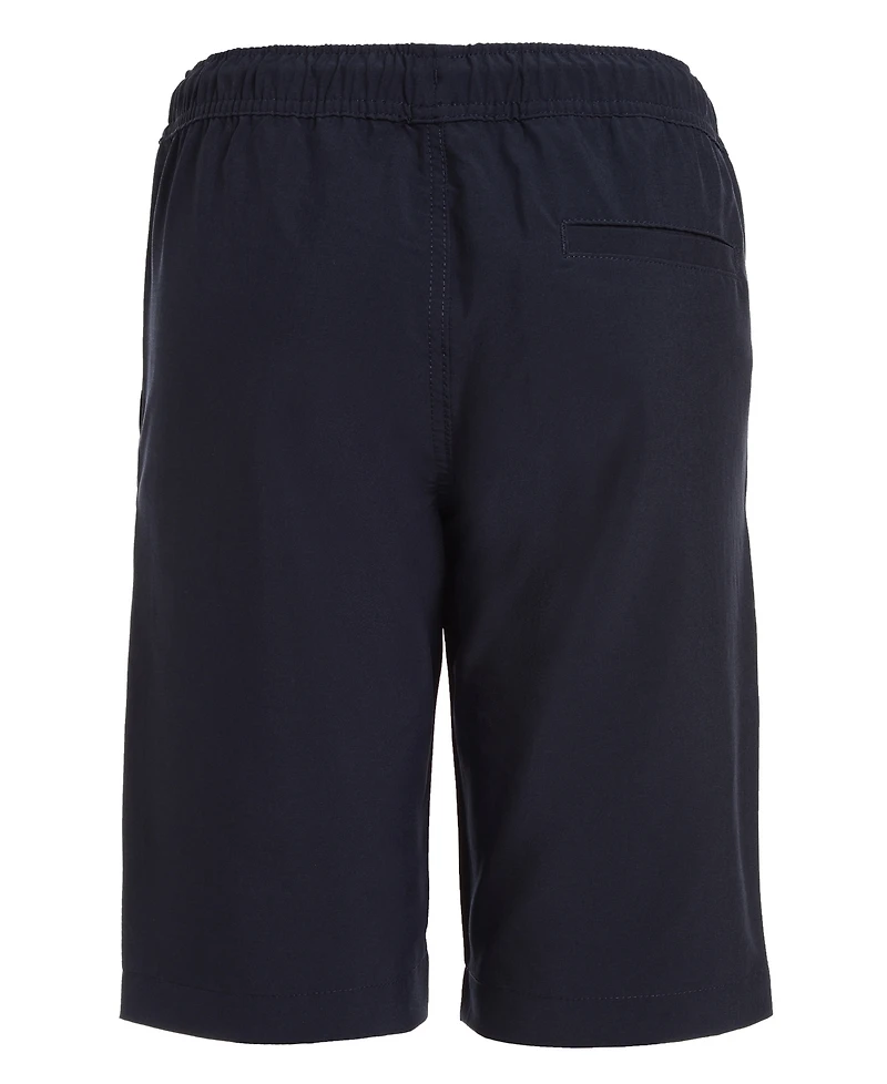 Nautica Little Boys Uniform Lowell Stretch Moisture-Wicking Jogger Shorts